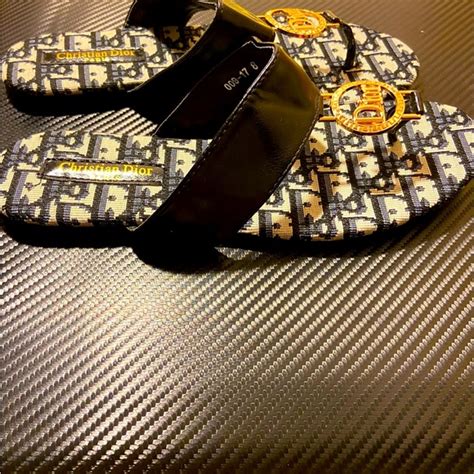 dior ladies flip flops|christian Dior women's flip flops.